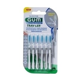 Gum Trav-ler Interdental Brush 1618M6 2.0mm Grey 6 Items