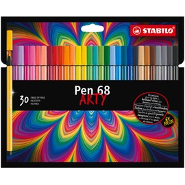 STABILO Pen 68 - Pennarello Premium - ARTY - Astuccio da 30 - Colori Assortiti