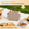 Lunch Box for Women Checkered,Cute Lunch Bag Insulated Adult,Leakproof Corduroy