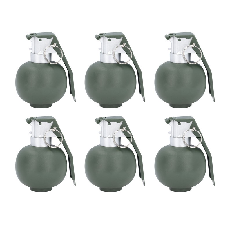 6PCS Kids Hand Grenades Toy with Realistic Sound Light Effect