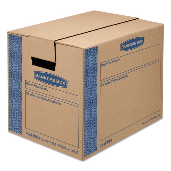 Bankers Box 0062701 SmoothMove Prime Small Moving Boxes, 16l x