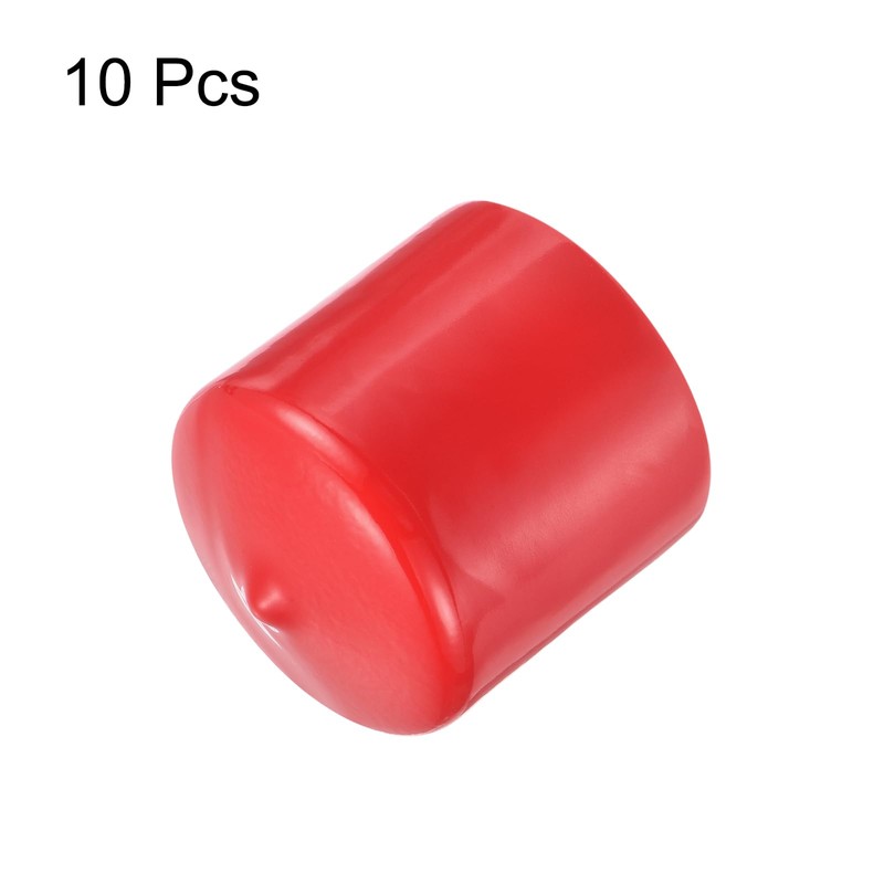 sourcing map 10pcs Rubber End Caps 39mm ID Vinyl Round