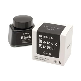 TSUWAIRO Fountain Pen Bottle Ink, Strong Color, 1.1 fl oz (30 ml), Pigment Ink, Black