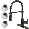 HOIGY Oil Rubbed Bronze Kitchen Faucet with Pull Down Sprayer,