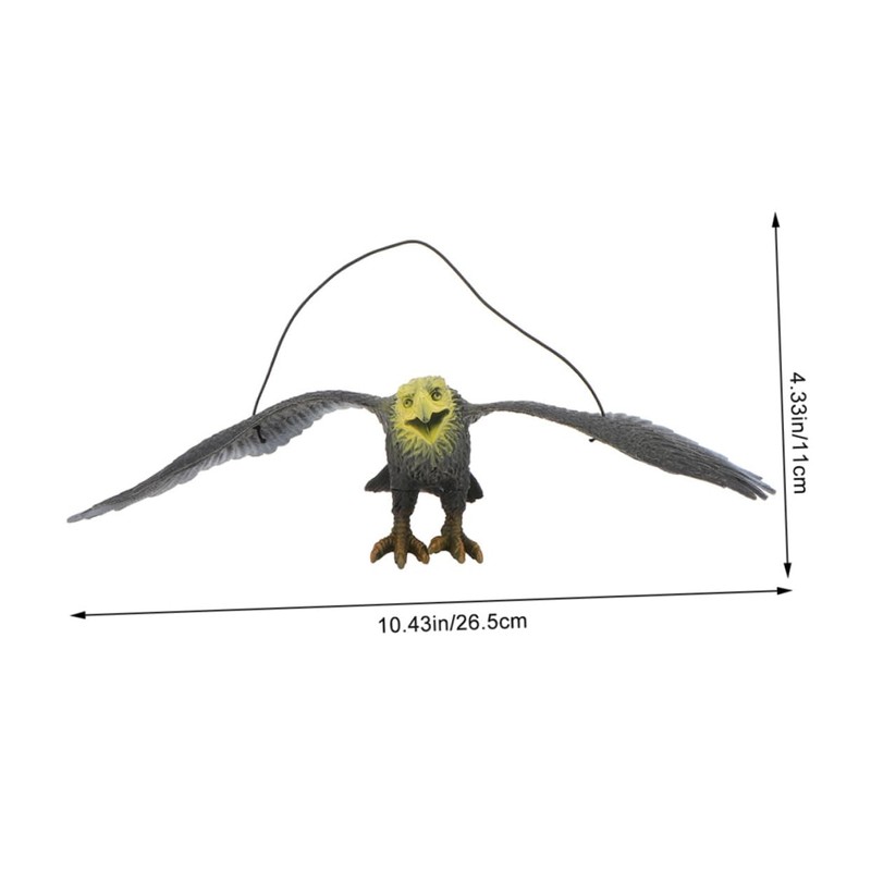 Lifelike Hawk Scarecrow – Decoy for Birds, Pigeons & Cats