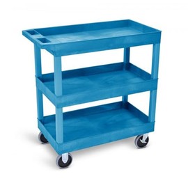 FSE 373-EC111HD-BU 32" x 18" Tub Cart - Three Shelves