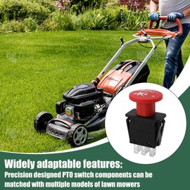 Button Lawn Mower Clutches - Mower Braking System Mushroom Shaped,Precision Cutter Deck Accessories Garden Tractor Parts for Beginners Enthusiasts Adults