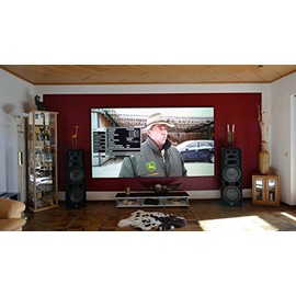 Screen-Tech Aufprojektionsfolie von der Rolle 126 x 100 cm | Passiv-3D Ready | Selbstklebend | Typ ST-LAN-HS aus DE