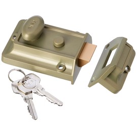 Yale Locks P77 Traditional Nightlatch ENB/PB Cylinder 60 mm Backset Visi Pack