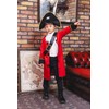Party City Captain Kids Cosplay, 55.1 inches (140 cm), Red