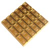SHOWERORO 2 pcs Gold Brick Coaster Non Mat Heat Insulation