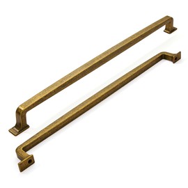 khtumeware 2 Pack 12 Inch Antique Brass Cabinet Pulls Vintage Drawer Pulls Kitchen Cabinet Hardware Kitchen Handles for Cabinets Cupboard Handles Drawer Handles