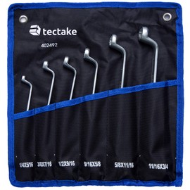 TecTake Ring Spanner Set Including Great Bag, Various Models and Quantities