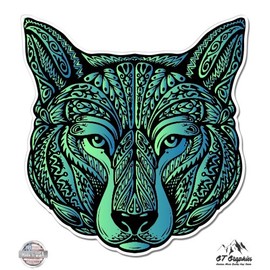GT Graphics Ethnic Wolf - 12" Vinyl Sticker Waterproof Decal