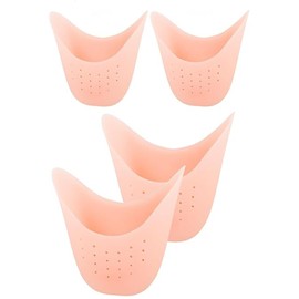 2 Paare Zehenschutz Silikon, Soft Ballett Spitzenschoner, Soft Gel Zehenkappen Zehenschoner Ballett Spitzenschoner Metatarsal Pads Schutz für High Heel Pumps Schmerzlinderung