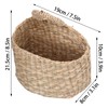QANYEGN Jute Wall Hanging Basket, Hanging Basket Seagrass, Woven Wall