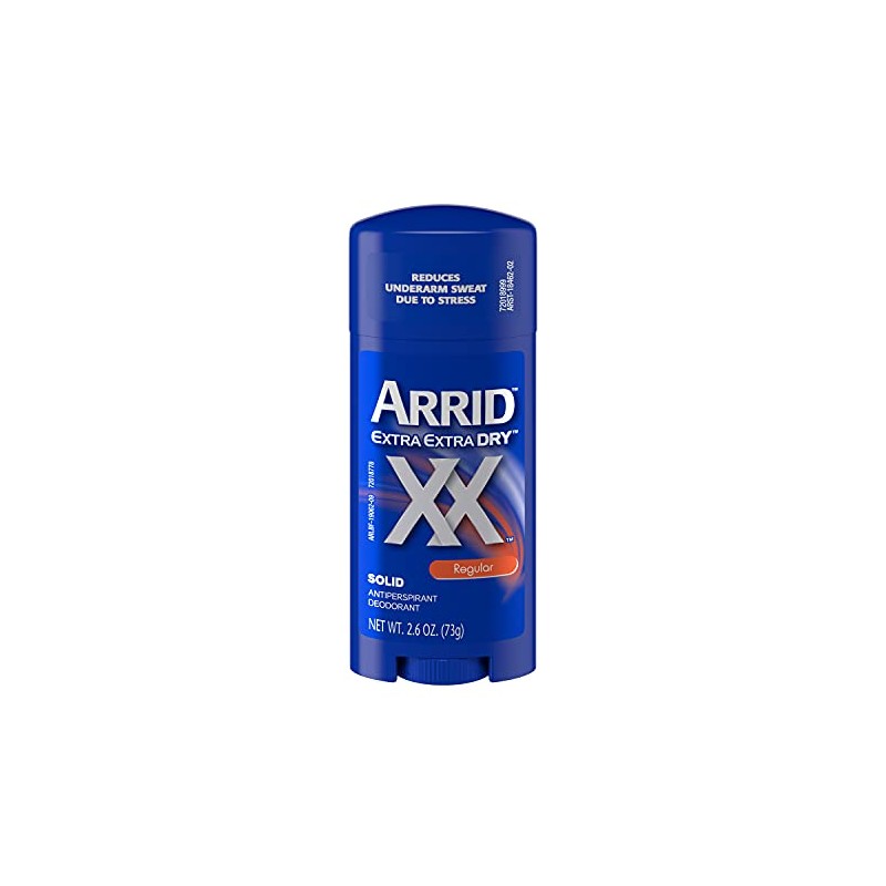 Arrid XX Extra Dry Solid Regular Antiperspirant Deodorant, 2 Ounce.