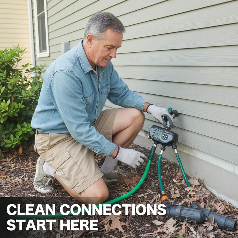 Leader Hose for Outdoor Garden Connection: 2FT 1/2" Short Hose