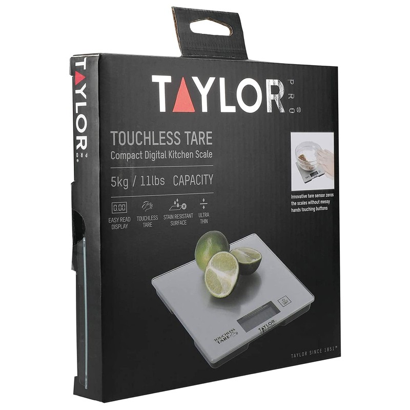 Taylor Pro Digital Cooking Scales with Touchless Tare, For Dry