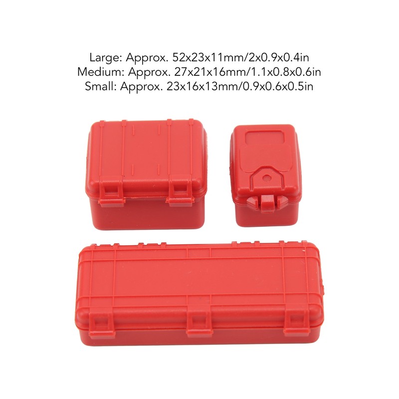 3 Pcs RC Car Simulation Luggage Case Large Medium Small
