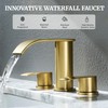 Ultimate Unicorn 8 inch Bathroom Faucet Brushed Gold, Waterfall Bathroom