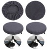 HuaLiSiJi Set of 2 Stool Covers Round Stool Cover Stretch
