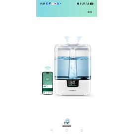 Smart Humidifiers for Bedroom Large Room Home, 6L Cool Mist Top Fill Humidifier
