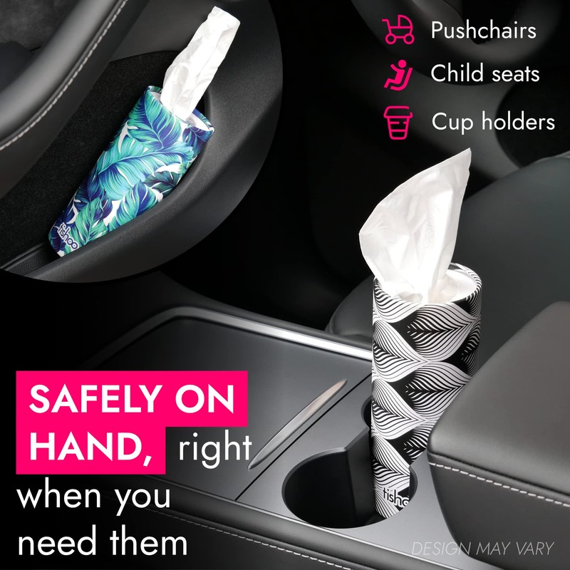 tishoo Hyaluronic Acid-Infused 4-ply Ultra Luxury Tissues | for Car