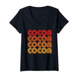 Cocoa Hot Chocolate Funny Winter Holiday Cozy Warm Drink Fan V-Neck T-Shirt
