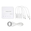 Intelligent Battery Charger with 4 Battery Ports 2 USB Ports