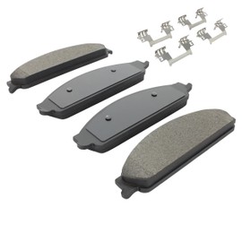 QUALITY-BUILT Black Series Ceramic Front Brake Pads (1003-1070C) Compatible with Ford Five Hundred 2007-2005, Freestyle 2007-2005, Taurus 2009-2008, Taurus X 2009-2008 & More