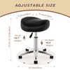 Maxdot 2 Pack Extra Thick Saddle Stool with Wheels Ergonomic
