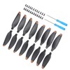 4 Pairs Drone Propellers Replacement Low Noise Quick Release Blades