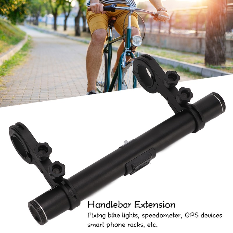 Bike Handlebar Extender Aluminium Alloy Fadeless Easy Installation Bicycle Handlebar