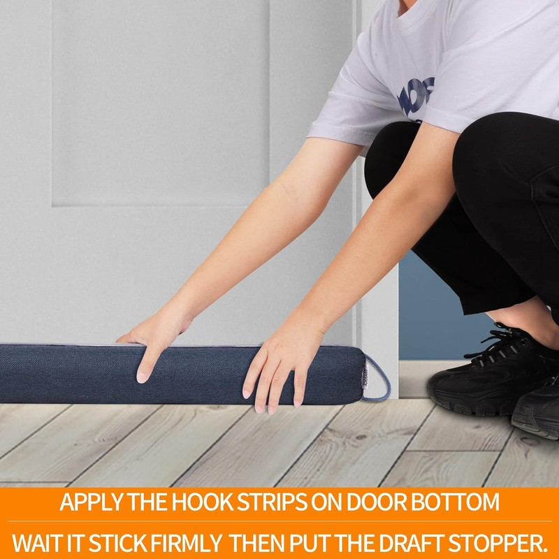 TORRAMI 30" Door Draft Stopper Under Bottom Insulation Noise Air
