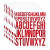 8 Sheets Red Letter Stickers A-Z Uppercase Letter Stickers 2