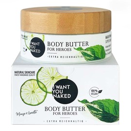 I want you naked For Heroes Mint & Lime, Body Butter, 200ml (3)