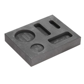 Black Heat Resistant Graphite Crucible, Crucible Mold, Stability 5 Groove for Metal Metal