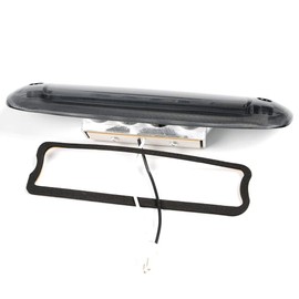 PIT66 LED 3rd Brake Light, Compatible with 1997-2001 Jeep Cherokee Smoke Lens High Mount LED Third Brake Light Cargo Lamp Smoky Lens Clear Housing