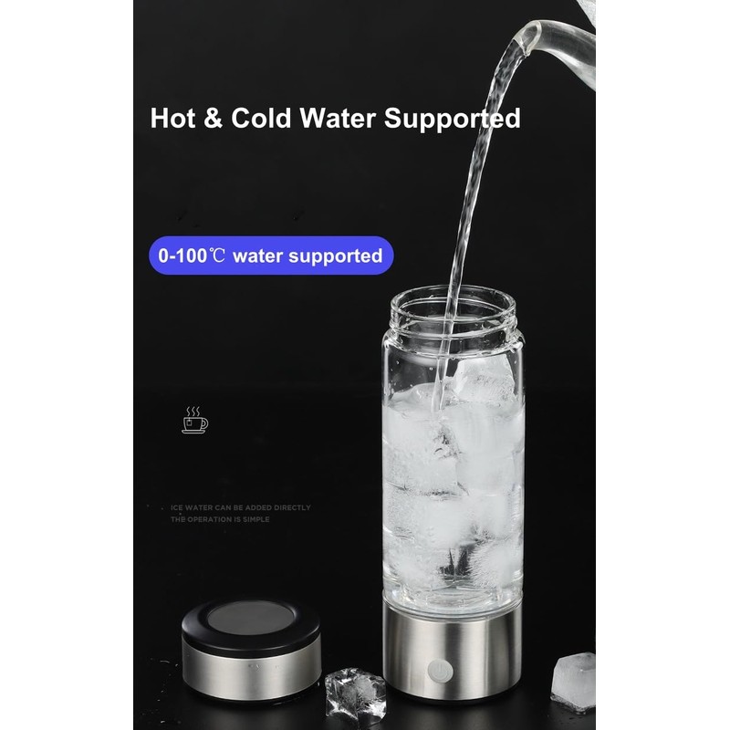 Hydrogen Water Bottle, Hydrogen Water Bottle Generator[Rechargeable], Hydrohealth Hydrogen Water