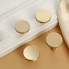 6 pcs Gold Cabinet Knobs,Brass Solid Drawer Knobs,Gold Knobs for