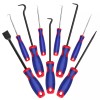 WORKPRO 9Pcs Precision Pick Hook Set Scraper Automotive Electronic Hand