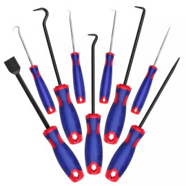 WORKPRO 9Pcs Precision Pick Hook Set Scraper Automotive Electronic Hand Tools