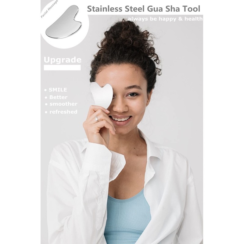 SQULIGT Stainless Steel Gua Sha Facial Tool
