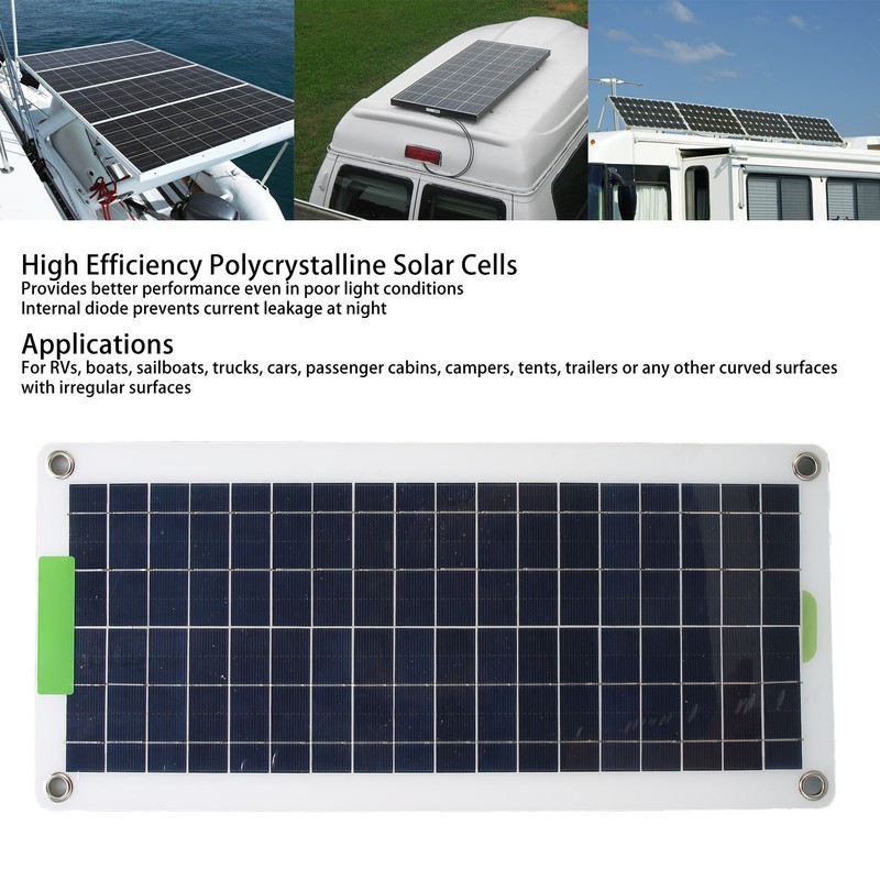 100W Solar Panel Kit 220W Inverter MPPT Controller Dual USB