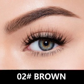 4-in-1 Eyebrow Pencil, Waterproof Microblading Eyebrow Pencil, 2-pronged precision eyebrow pencil, easy to create a natural eyebrow shape, non-drying, lasts all day long:_02# Brown