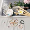 4 x 30mm Heart Shape Multi-Function Carabiner Clip Aluminum Ring