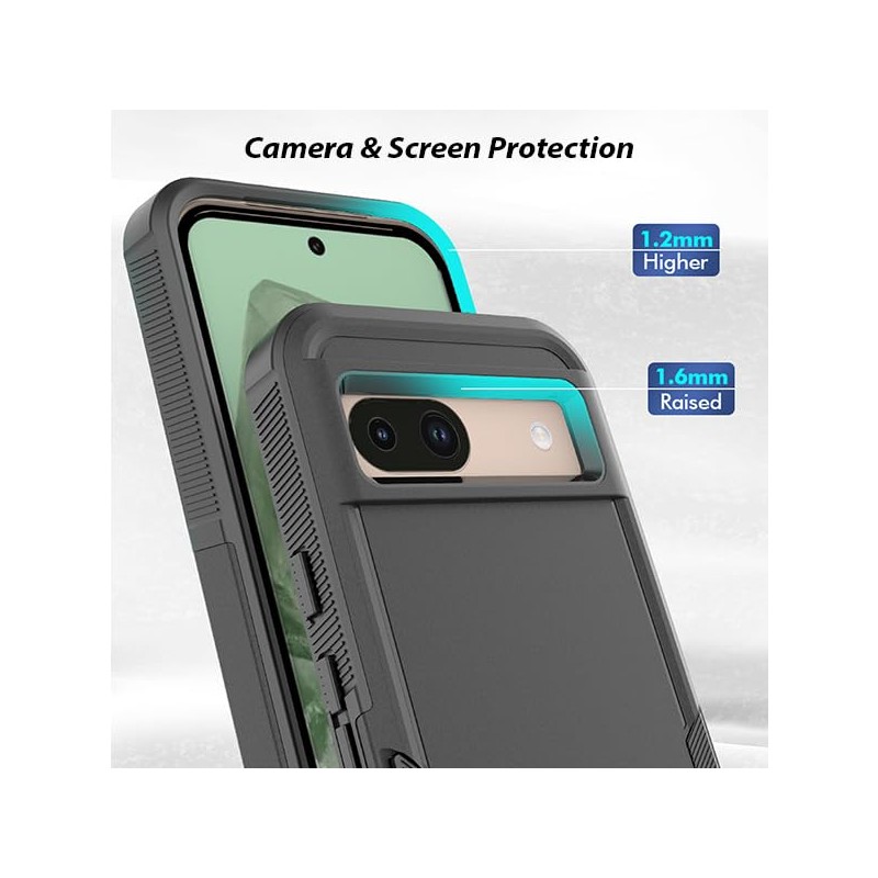 ZUSLAB Rugged Case for Pixel 8a Defender Protective Heavy Duty