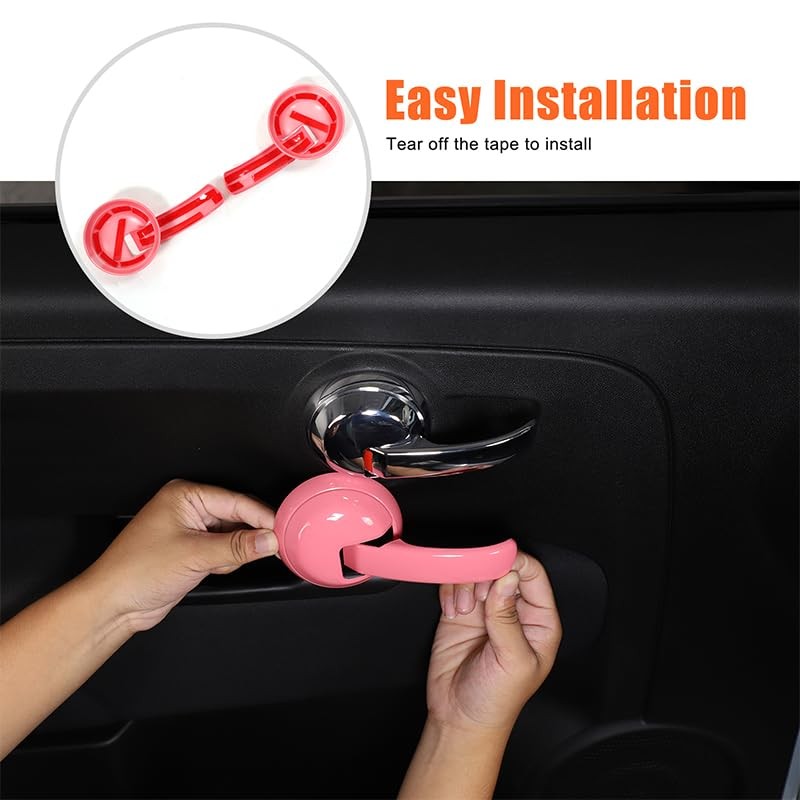Suitable for Fiat 500 2010-2024 Car Inner Handle Panel Decorative