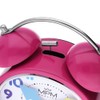 MPM Quality Design Alarm Clock, Pink/Colourful Numbers, Loud Alarm, Colourful